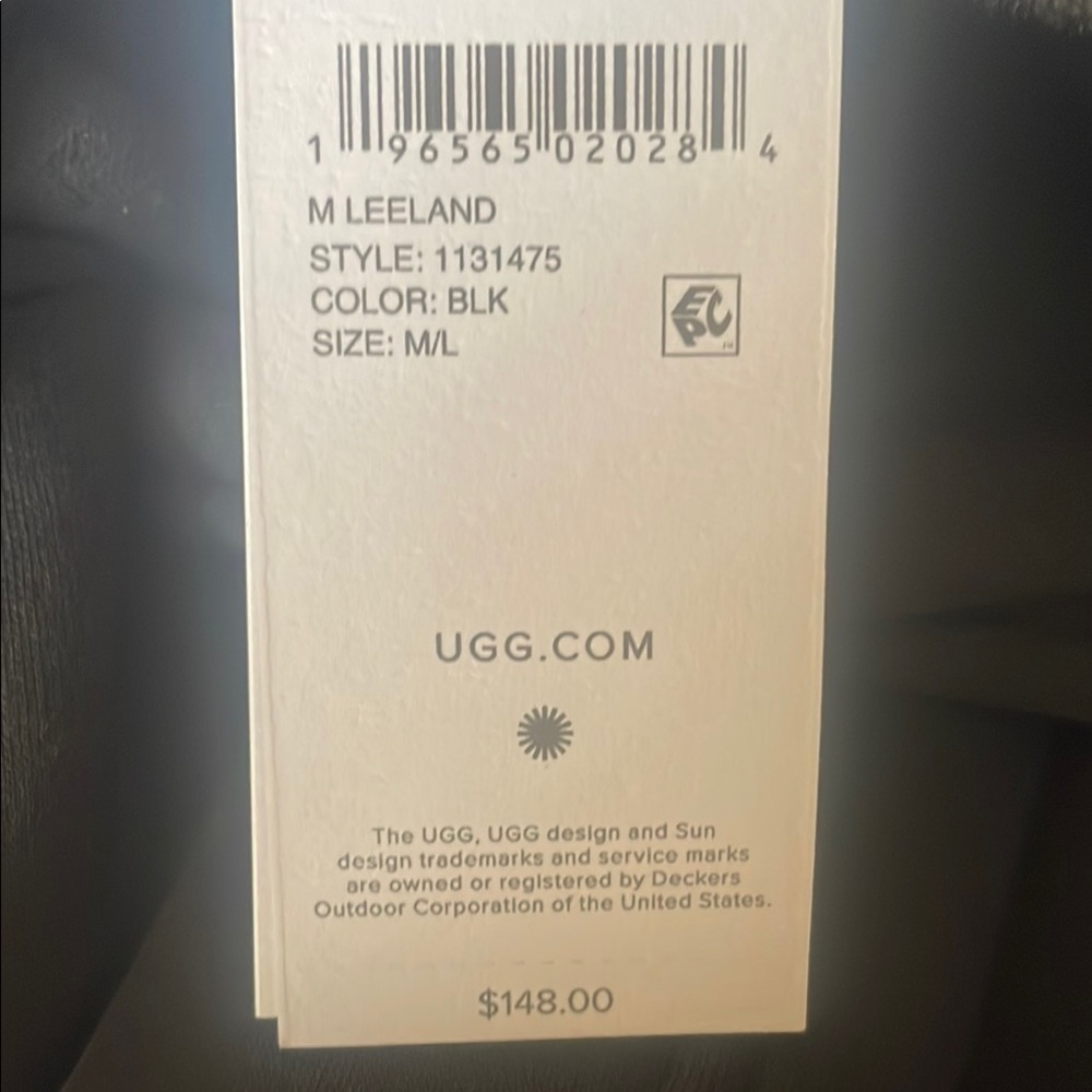 UGG M Leeland Black Robe